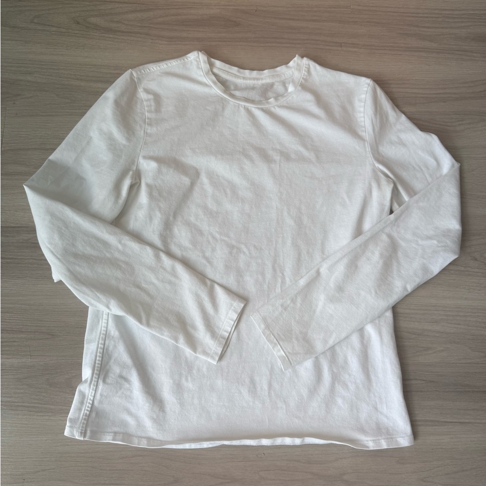 Lululemon White Long Sleeve Tee